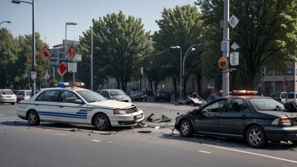 Accident rutier grav în Germania: Şoferul a lovit o pensionară la viraj, rănită transportată la spital