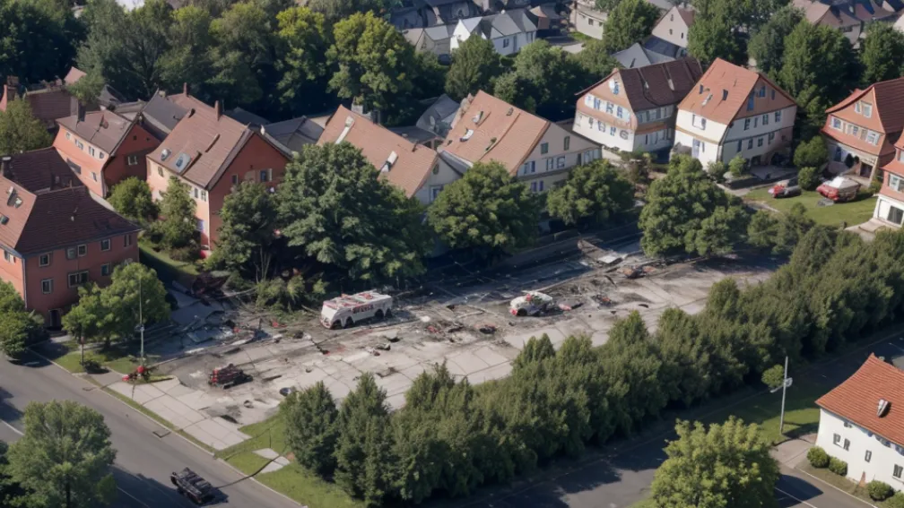 Accident aviatic în Germania: Un avion mic s-a prăbușit peste o casă în Renania de Nord-Westfalia