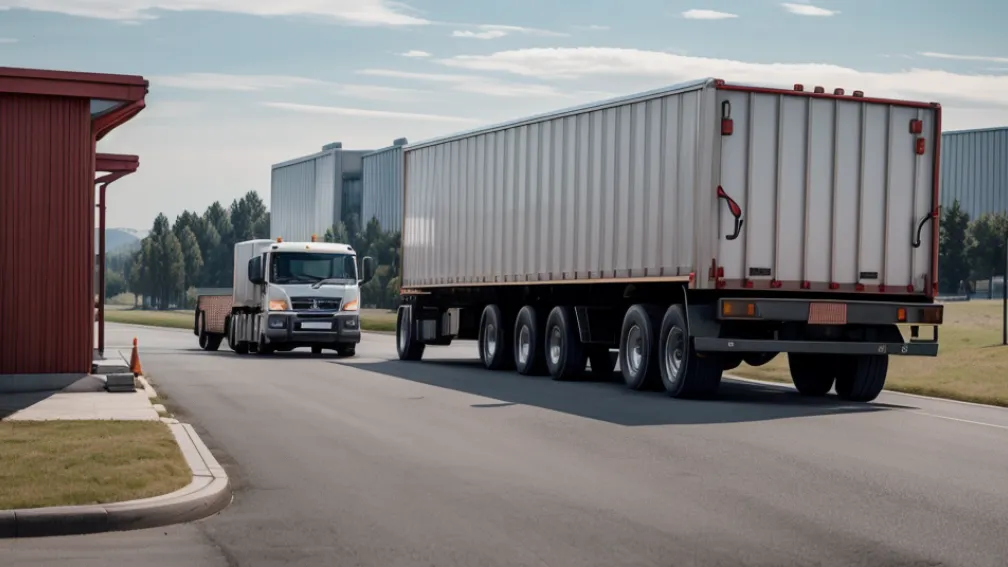 Șofer de camion prins între vehicule pe terenul unei firme din Germania