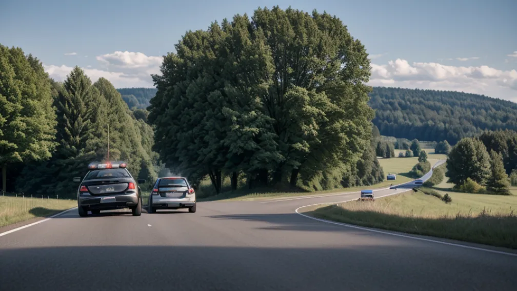 Motociclist urmărit de poliție în Germania după o depășire periculoasă pe autostrada B10