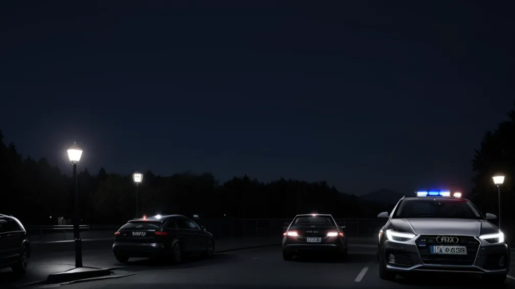 Șofer Audi din Dortmund s-a ascuns în portbagaj pentru a evita poliția și i-a agresat pe ofițeri