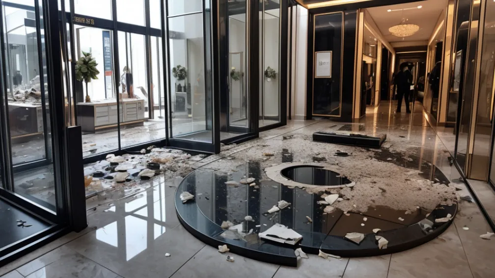 Jaf spectaculos în Berlin: Hoții au spart un magazin de bijuterii din Mall of Berlin folosind un capac de canal