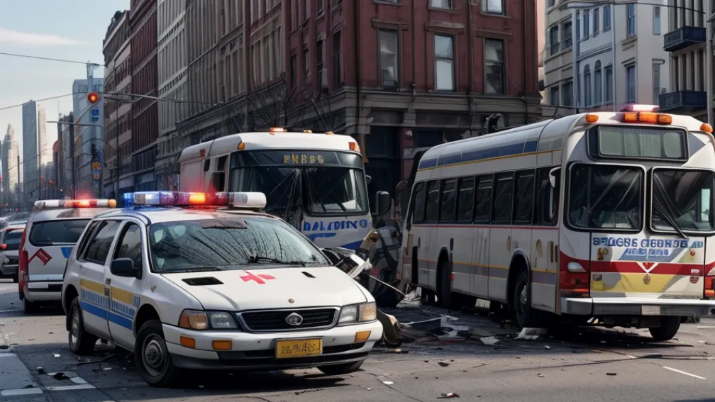 Accident grav în Berlin: Autoturism a lovit un autobuz, 10 copii printre răniți