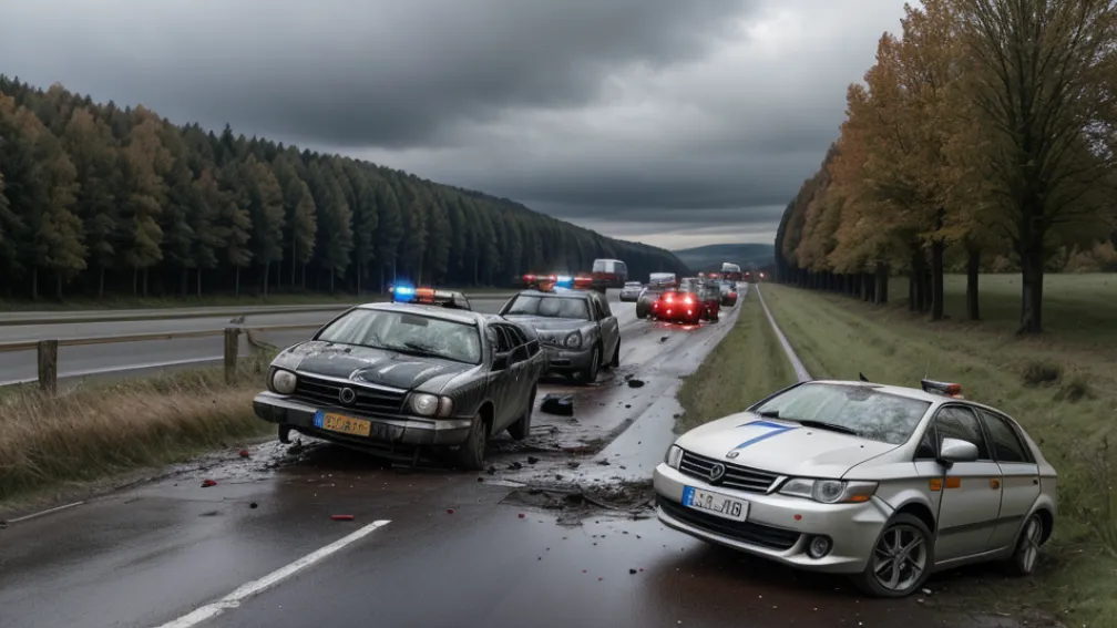 Accident Mortal în Germania: O femeie a decedat la Karlsruhe după o coliziune frontală pe L635