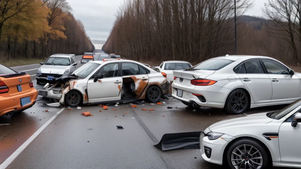 Accident rutier grav pe autostrada A659 lângă Weinheim, Germania: Pagube de 80.000 de euro