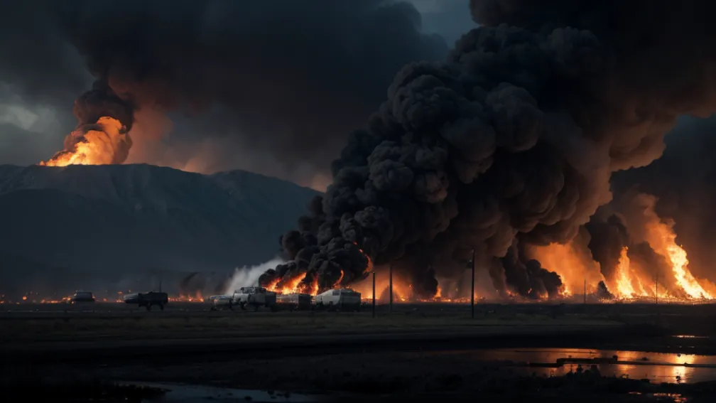 Explozie puternică și incendiu major la o fabrică de motorină din Mexic