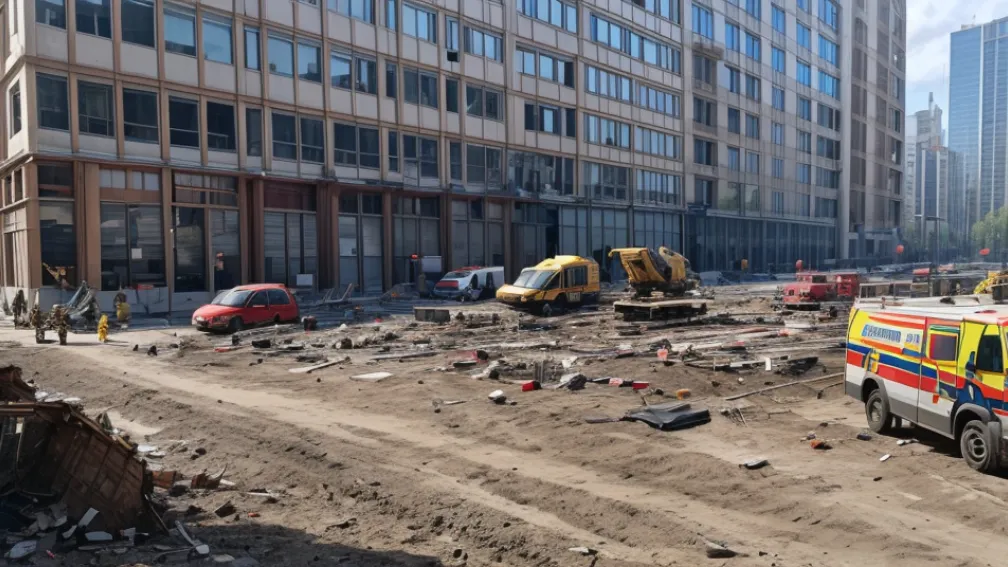 Tragedie în Germania: Trei muncitori au murit după ce o nacelă s-a prăbușit în Horb