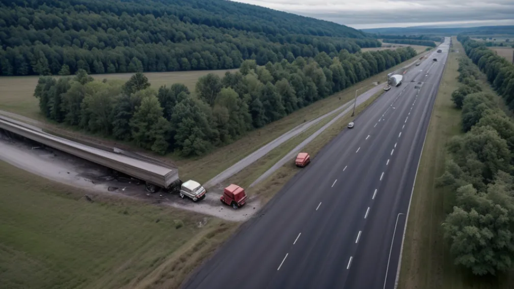 Accident mortal în Germania: Un camion a intrat pe contrasens, un șofer a decedat