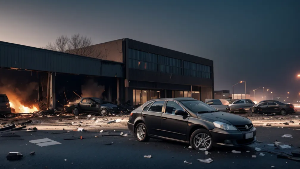 Explozie puternică la o mașină parcată în Germania: daune materiale semnificative în Bergkamen