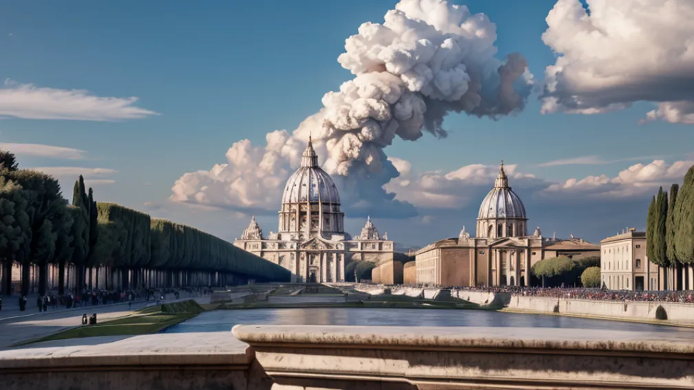 Fum alb la Vatican: Un nou Papă a fost ales