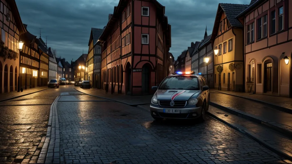Șofer beat și fără permis a lovit o mașină de poliție în Germania, după o urmărire haotică