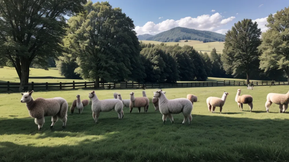 Alpaca se pregătesc de vară: tunderea anuală pentru lână prețioasă