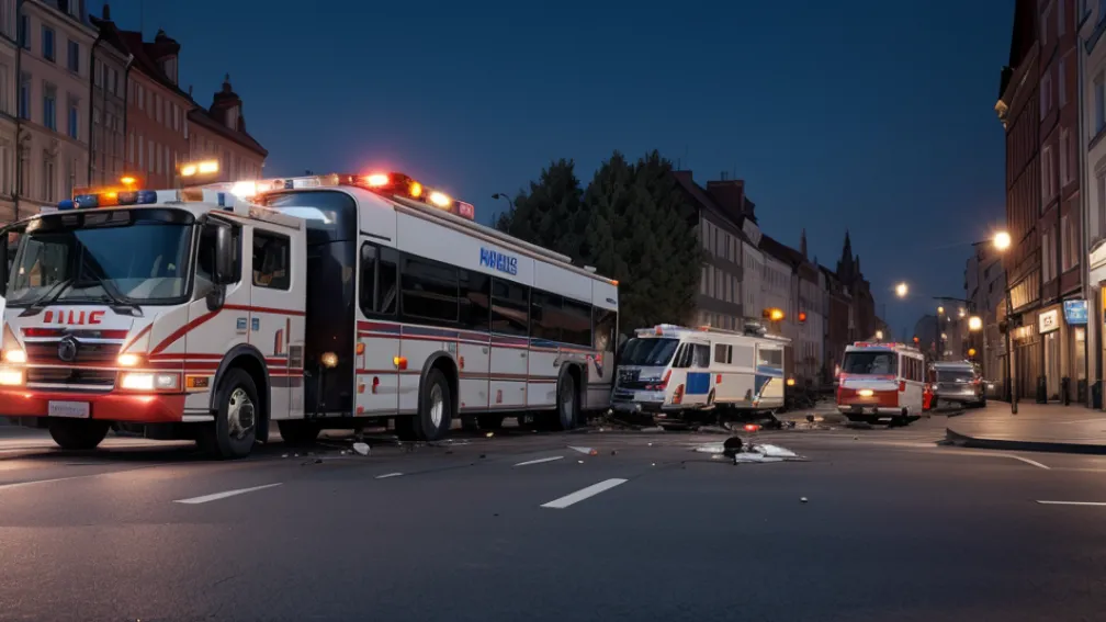 Accident grav în Cehia: Un TIR a lovit un autocar, 25 de răniți. Șoferul era drogat