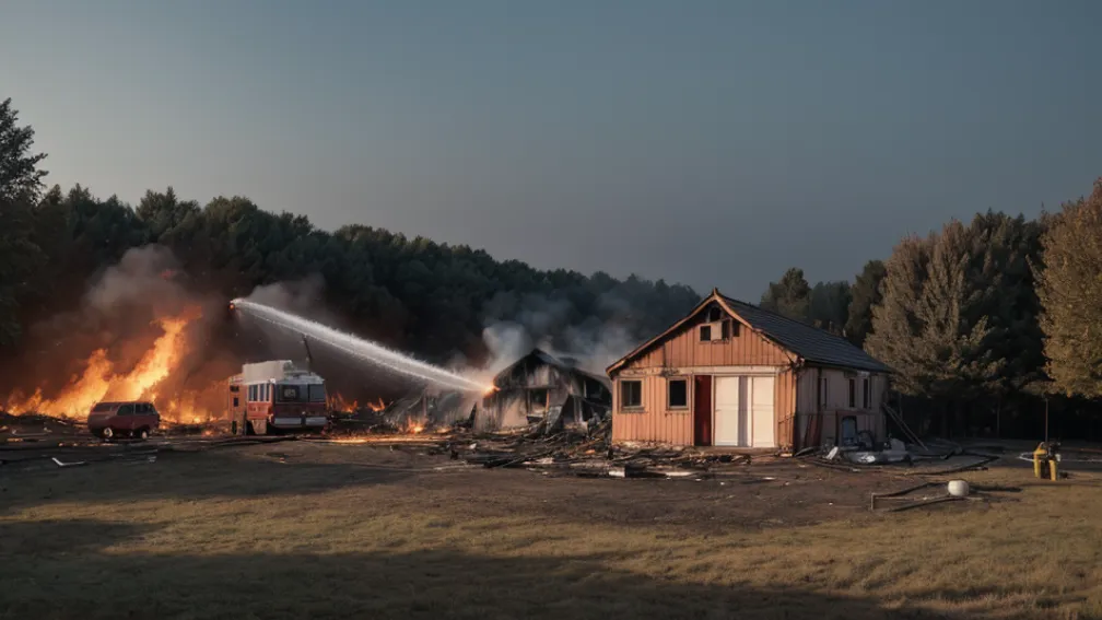 Incendiu la Merdingen: Pompierii au prevenit extinderea flăcărilor la casa de locuit