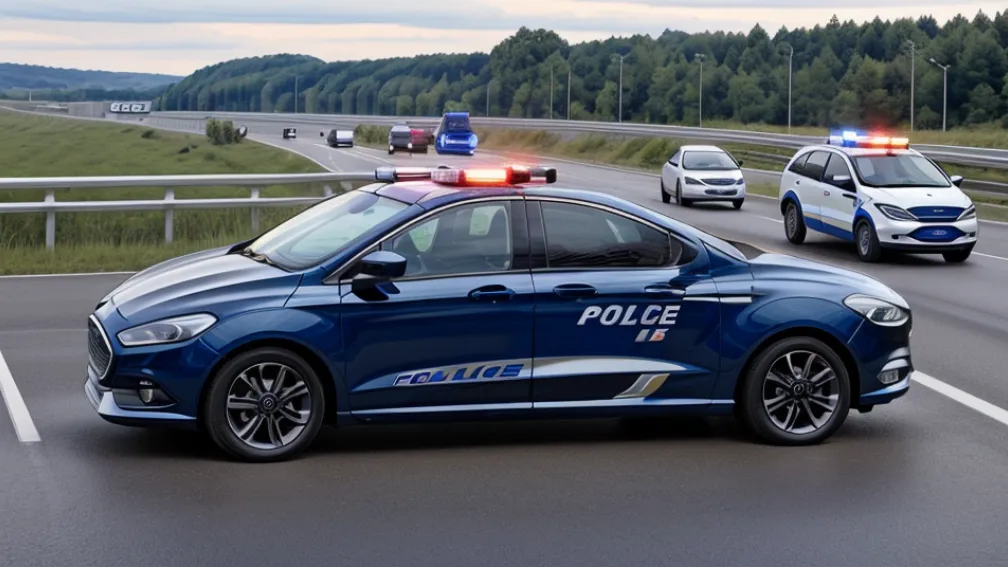Frankfurt: Șoferiță fără permis, urmărită de poliție, a lovit mașina de patrulă