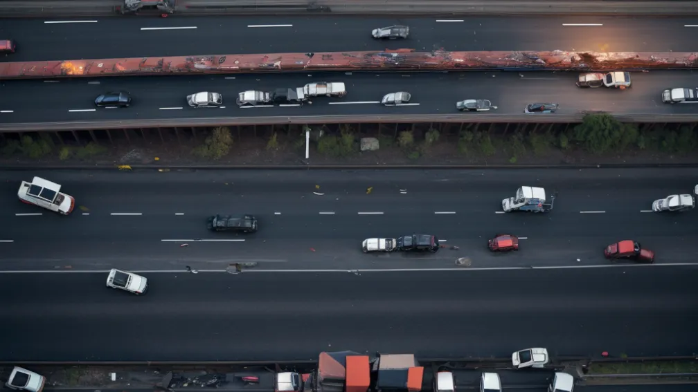 Accident mortal pe autostrada A17 lângă Dresda: Un tir a lovit în plin o mașină defectă, o victimă și patru răniți grav