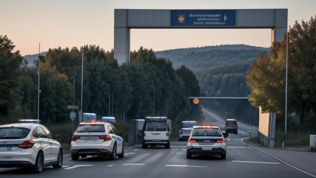 Slovac reținut la frontiera germană: avea mandat de arestare, conducea fără asigurare și sub influența drogurilor