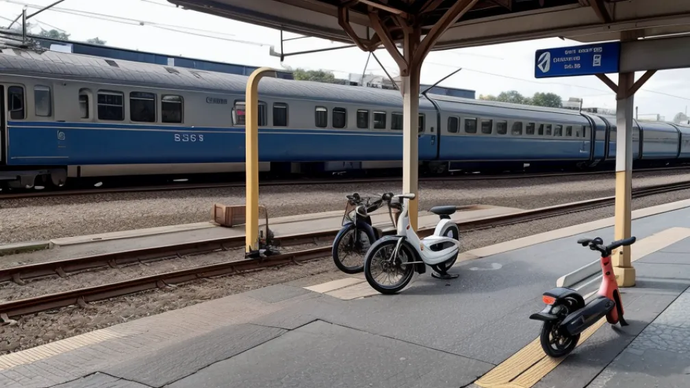 Scandal în gara din Erfurt: Un senior de 73 de ani a atacat cu cârja un bărbat după ce i-a răsturnat bicicleta electrică