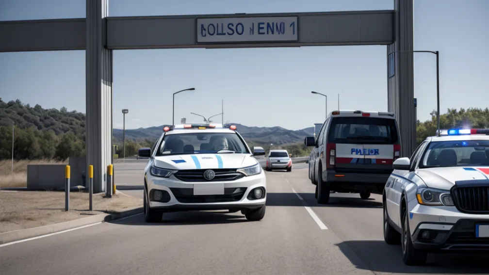 Șofer maghiar căutat, prins de poliția germană la frontieră în Zittau