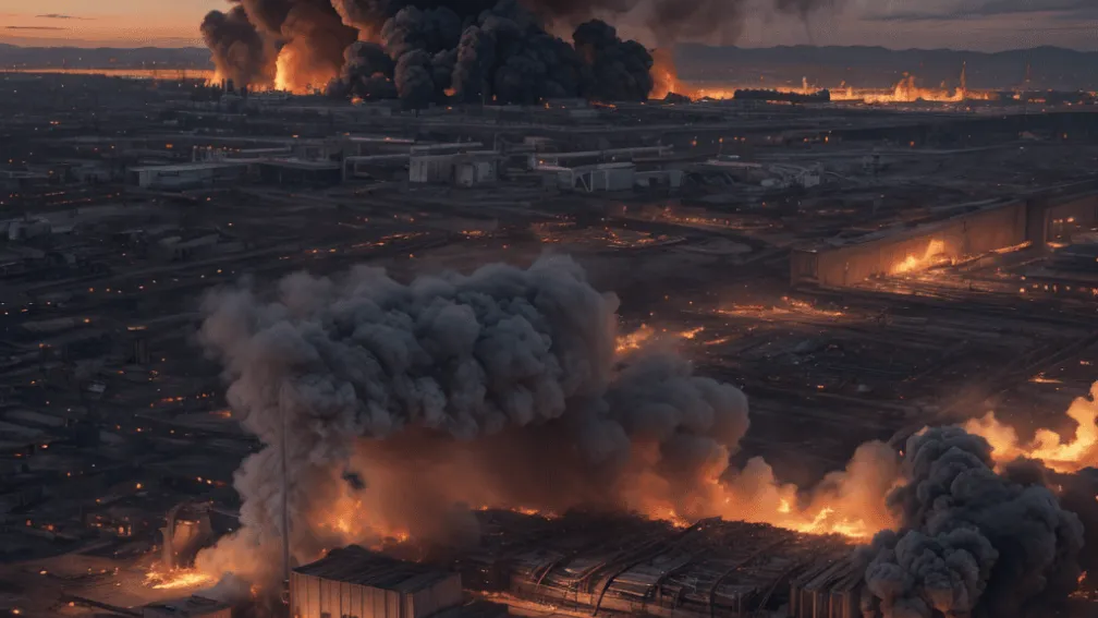Incendiu masiv la o fabrică de reciclare din Dortmund: Fumul a acoperit orașul