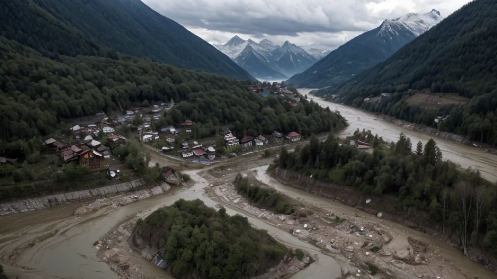 Catastrofă în Elveția: Locuitor, despre cele 30 de minute avute pentru a fugi de inundații