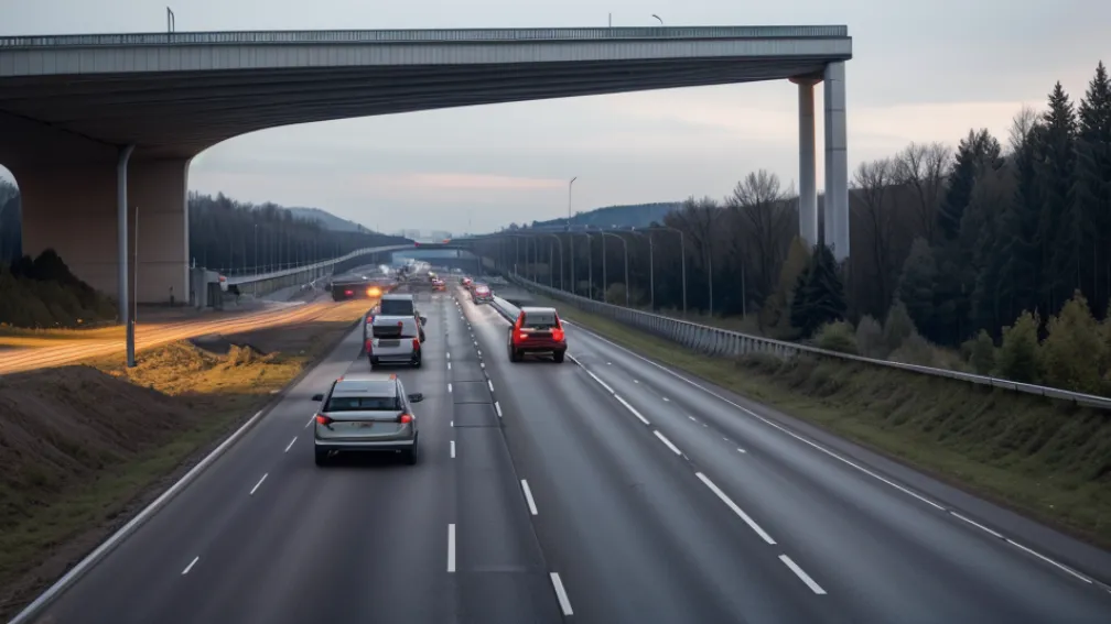 Accident grav pe autostrada A2 din Germania: Un autoturism a intrat sub un camion, șoferul rănit