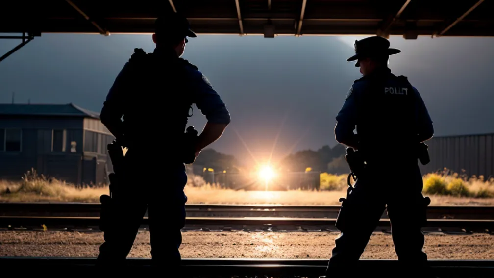 Polițiștii din Germania au salvat un vârstnic de pe șinele de tren chiar înainte de sosirea locomotivei