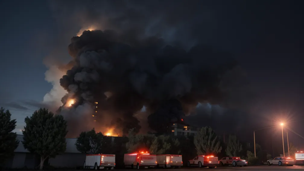O femeie a fost reținută în Schwabach, Germania, sub suspiciunea de incendiere gravă