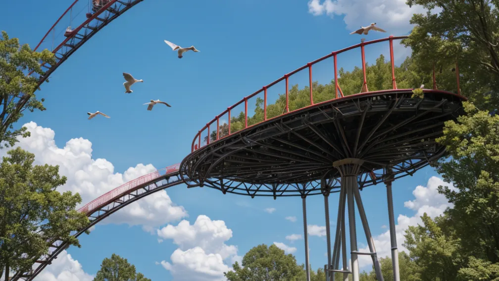 Tragedie în parcul de distracții Tripsdrill din Germania: O barză a murit după ce s-a ciocnit cu un roller coaster