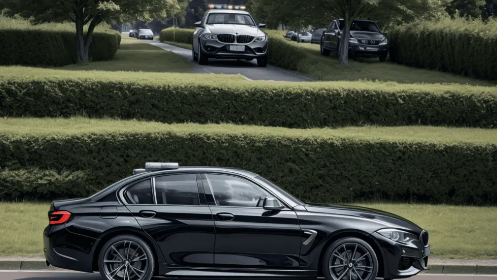 Urmărire periculoasă în Germania: Șoferul unui BMW a fugit de două ori de poliție și a provocat un accident