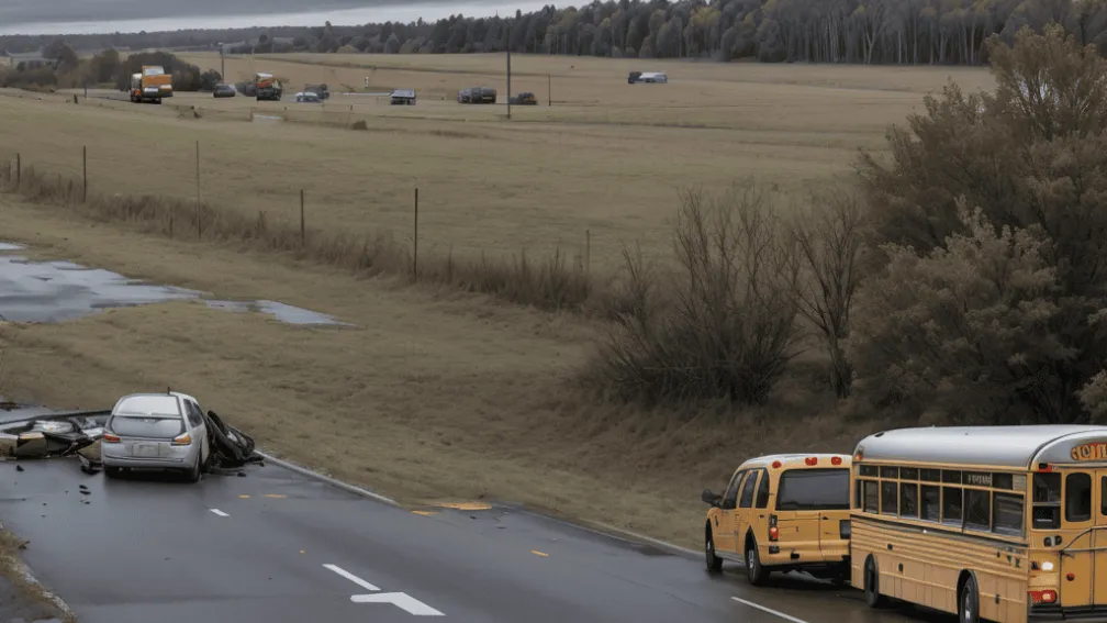 Accident cu un autobuz școlar în Germania: 14 copii, răniți
