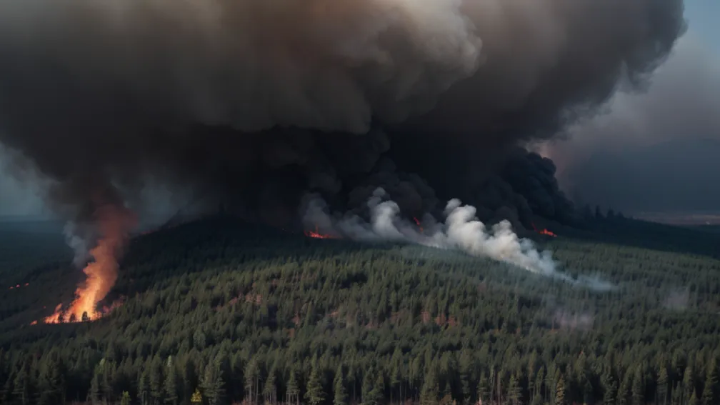 Incendiu forestier lângă Quittelsdorf, Germania: Circulația pe drumul federal blocată