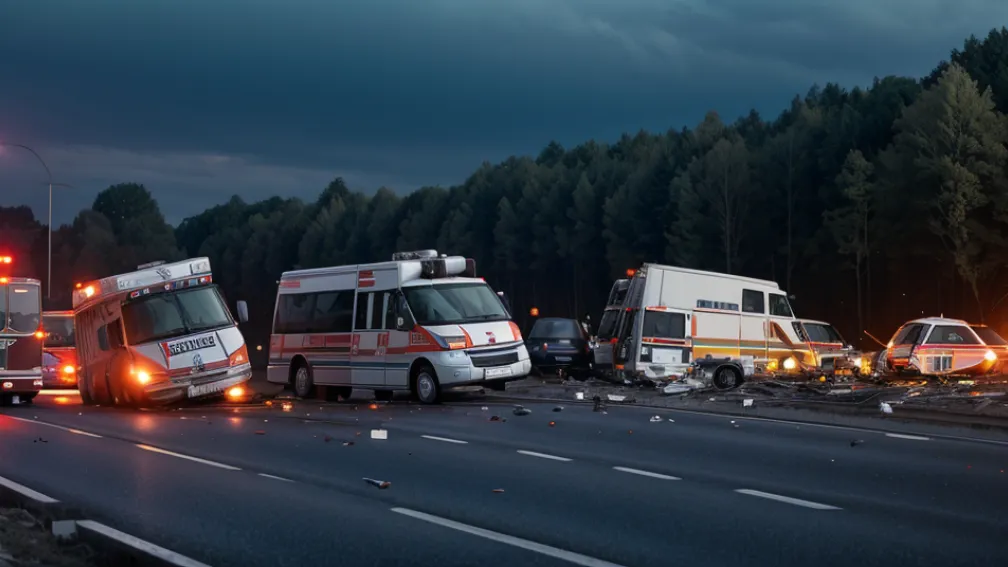 Accident cumplit pe autostrada A48 din Germania: microbuz răsturnat, trei morți și șase răniți