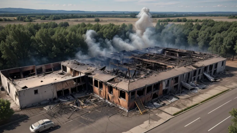 Incendiu puternic la un centru de refugiați din Germania: Poliția exclude o cauză externă