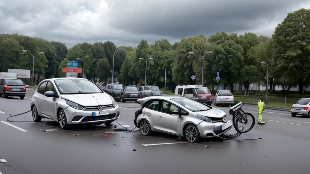 Accident în Germania: Şofer a lovit un copil de 10 ani pe bicicletă într-un sens giratoriu din Schwerte