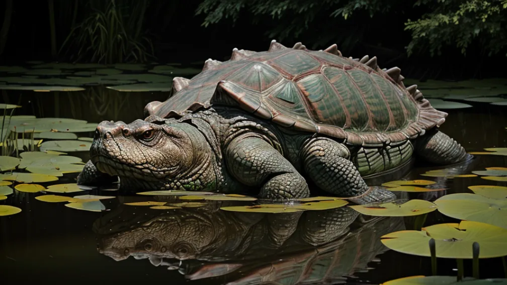 Broască țestoasă aligator de 12 kg, găsită într-un canal din Germania: "Extrem de mușcătoare, poate mânca rațe"