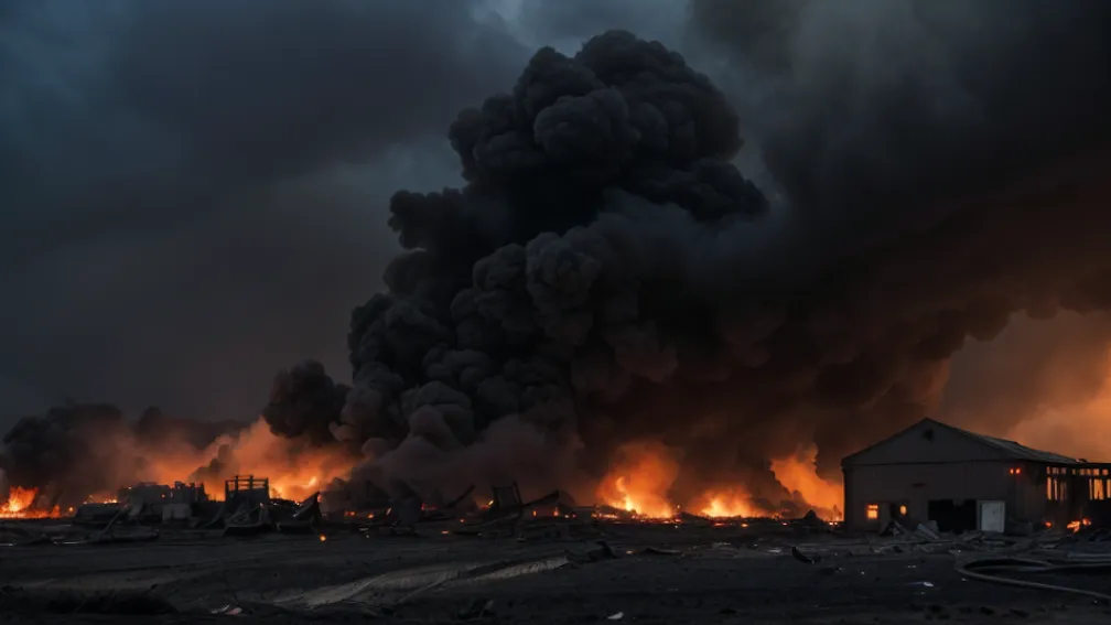 Incendiu devastator la un depozit din Germania: Pagube de 1,2 milioane euro