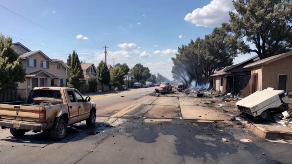 Camion explodat în mers lângă Chicago: Momentul șocant, surprins de o cameră de supraveghere