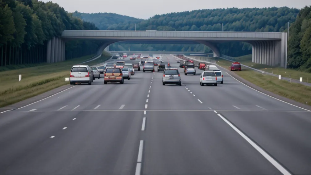 Haos pe autostrada A7 din Germania: Șoferul unui Opel a fugit pe contrasens prin "coridorul de urgență" după un accident grav