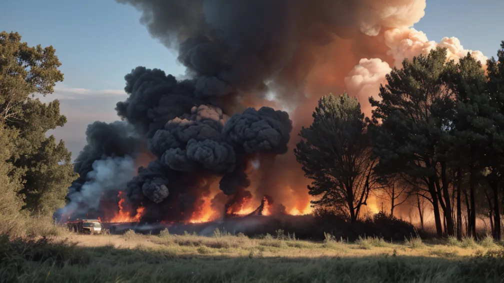 Incendiu la un șopron în Düren: Pompierii au intervenit rapid și eficient