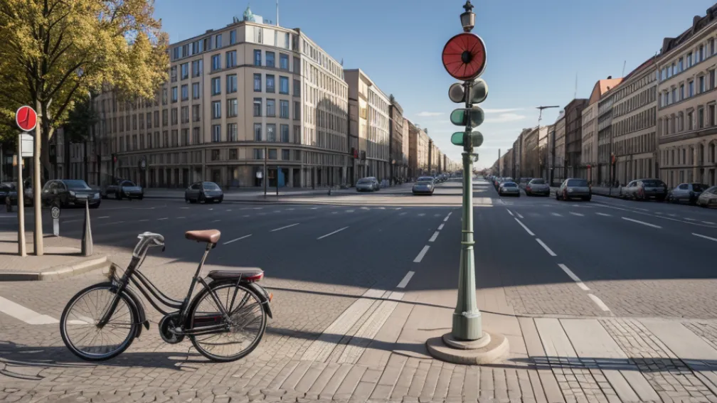 Accident grav în Berlin: Șoferul a lovit o ciclistă pe culoarea roșie a semaforului, femeia este rănită grav
