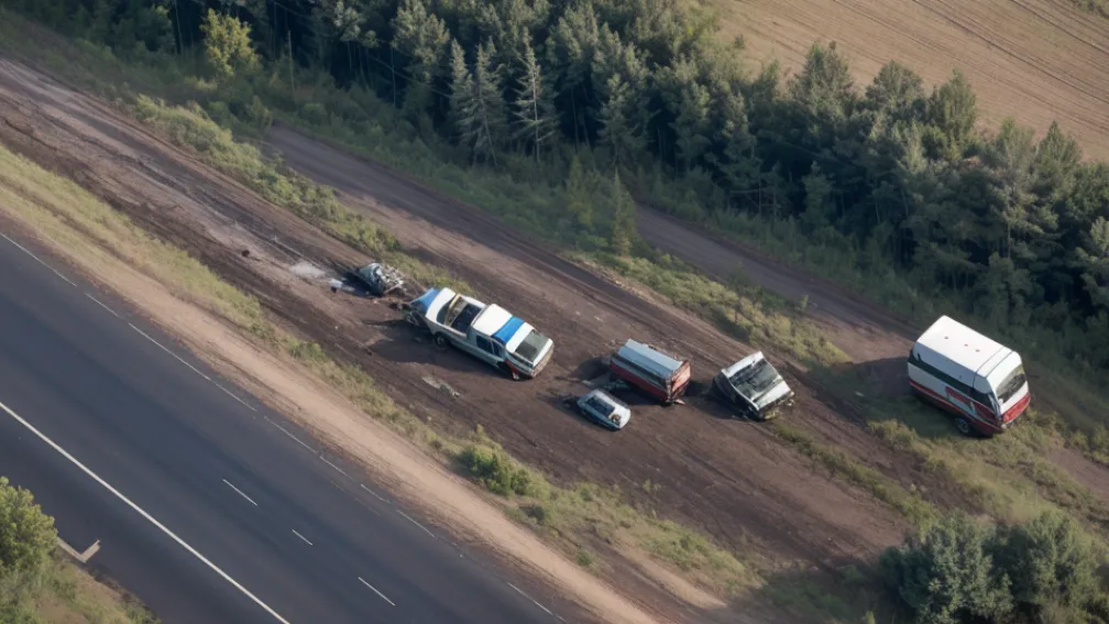 Accident grav de motocicletă în Germania: doi răniți, femeia transportată cu elicopterul