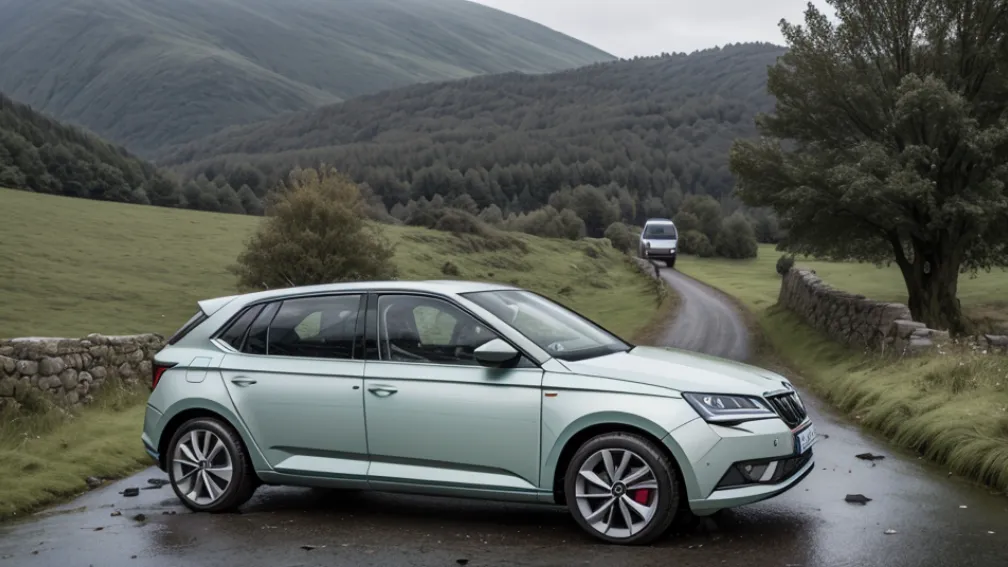 Șofer beat de 64 de ani a intrat cu Skoda într-un zid în Germania