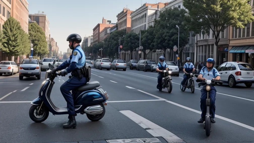 Poliţia din Mainz a sancţionat zeci de biciclişti şi utilizatori de trotinete electrice pentru încălcări rutiere