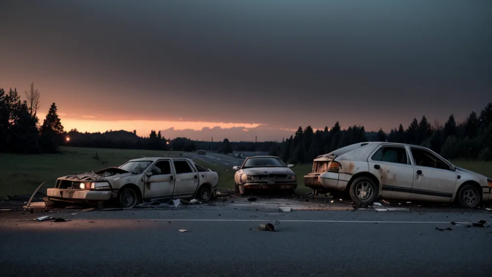 Accident devastator lângă Braunschweig, Germania: Doi morți după ce un autoturism Skoda a intrat într-un parapet și a luat foc