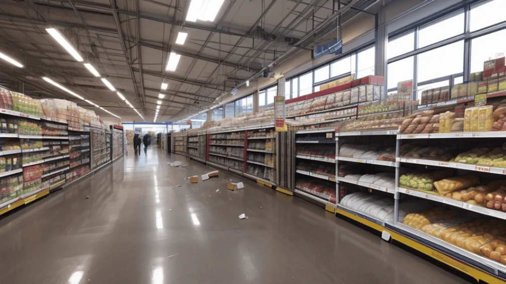 Spargere la supermarketul Netto din Ludwigshafen: Au fost furați alimente și cauzate pagube de 3000 de euro