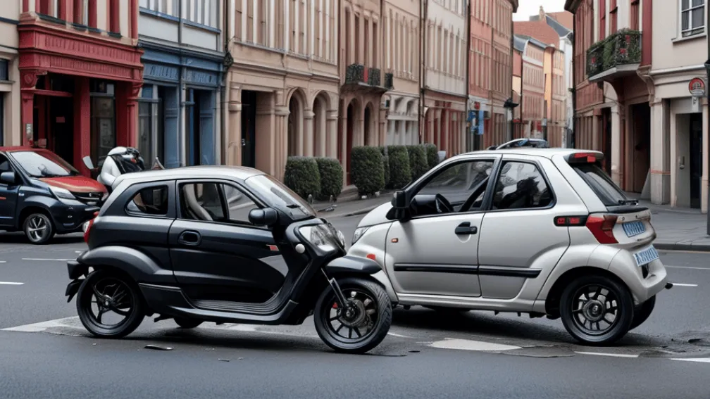 Accident grav în Germania: Un adolescent de 17 ani, rănit serios după ce scuterul său a fost lovit de un Mitsubishi