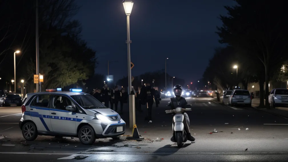 Urmărire cu scuterul în Germania: Adolescent de 14 ani a fugit de poliție, a provocat un accident și a fost rănit