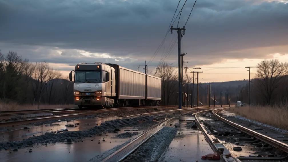 Accident grav la Saarbrücken: Un camion a blocat circulația feroviară a Saarbahn pentru mai multe zile