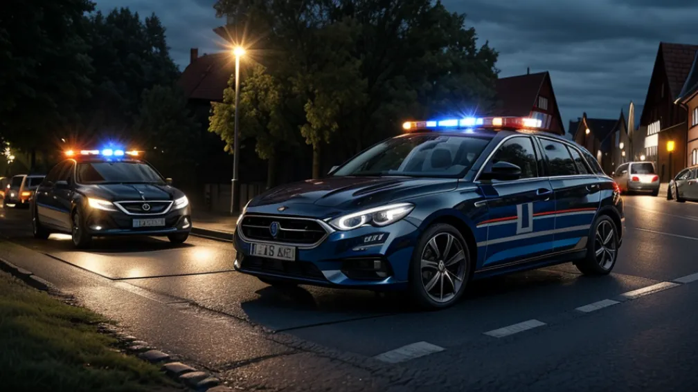 O șoferiță în vârstă a fugit de poliție în Germania, punând la îndoială autenticitatea lor, și a ajuns la spital